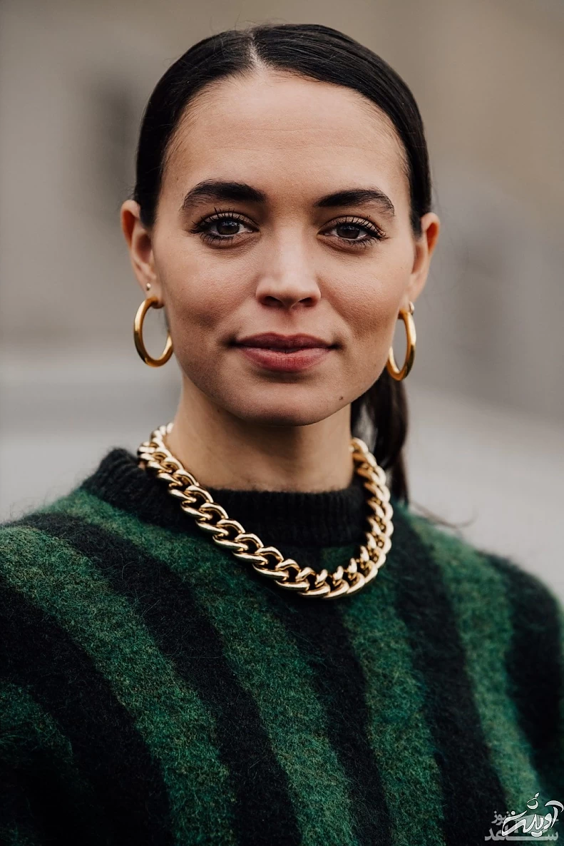 استایل زمستانی با اکسسوری زنجیری